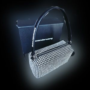 Alexander Wang Rhinestone Heiress Pouch Bag !